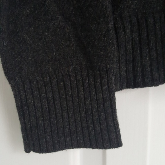J.Crew | Dark Grey Lambs Wool V-neck Sweater - Picture 2 of 5